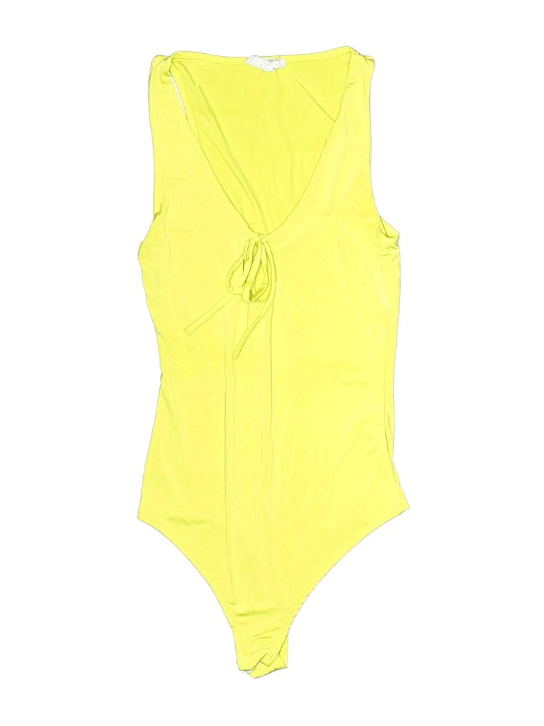 Pre-owned Live In The Moment Bodysuit In Yellow