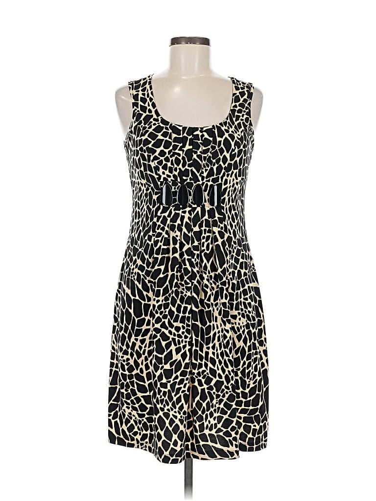 Pre-owned En Focus Studio Casual Dress In Black