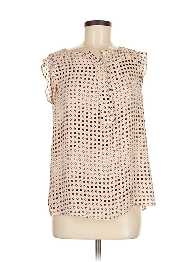 Pre-owned Ann Taylor Loft Sleeveless Blouse In Brown