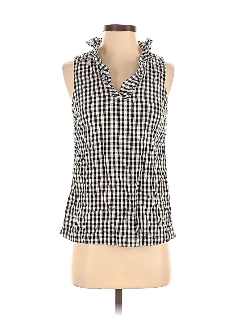 Pre-owned Crown & Ivy Sleeveless Blouse In Black