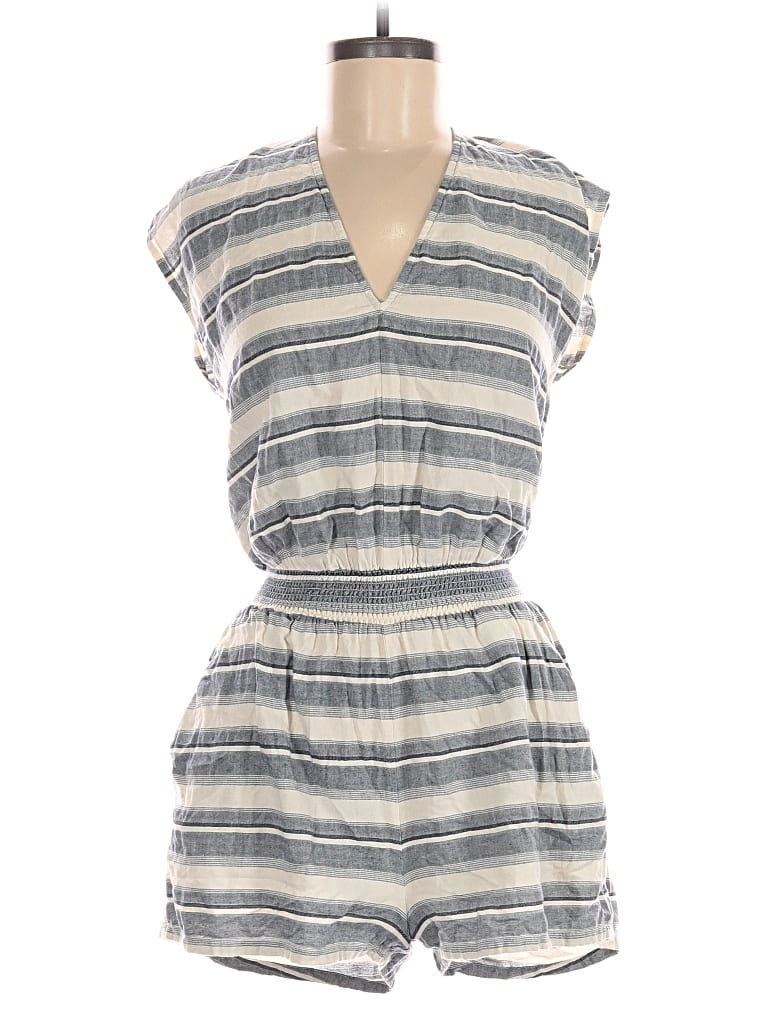 Pre-owned Madewell Romper In Blue