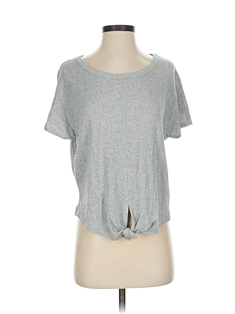 Pre-owned Love By Gap Short Sleeve T-shirt In Gray