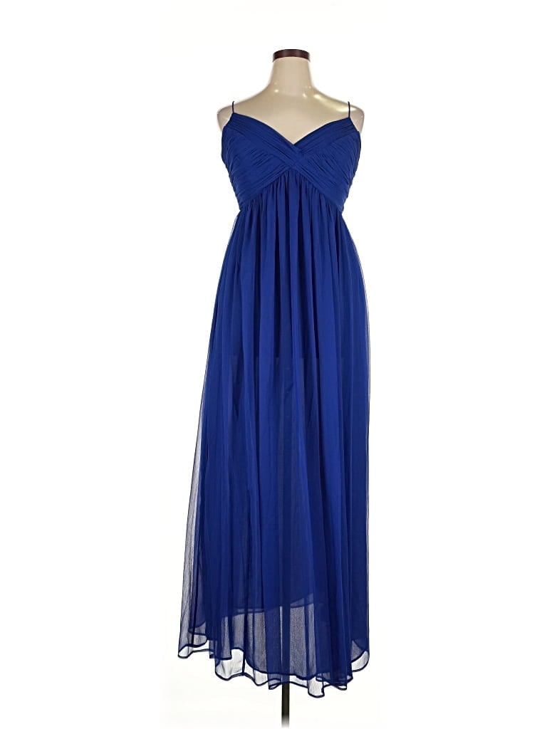 Pre-owned Mng Cocktail Dress In Blue