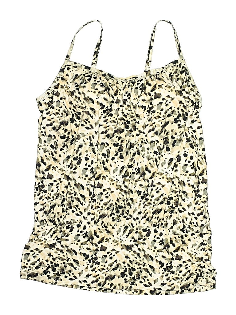 Swimsuits For All Swimsuit Top Gold Animal Print Pattern Swimwear In Gold