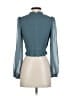 Wilfred 100% Polyester Teal Long Sleeve Blouse Size S - photo 2