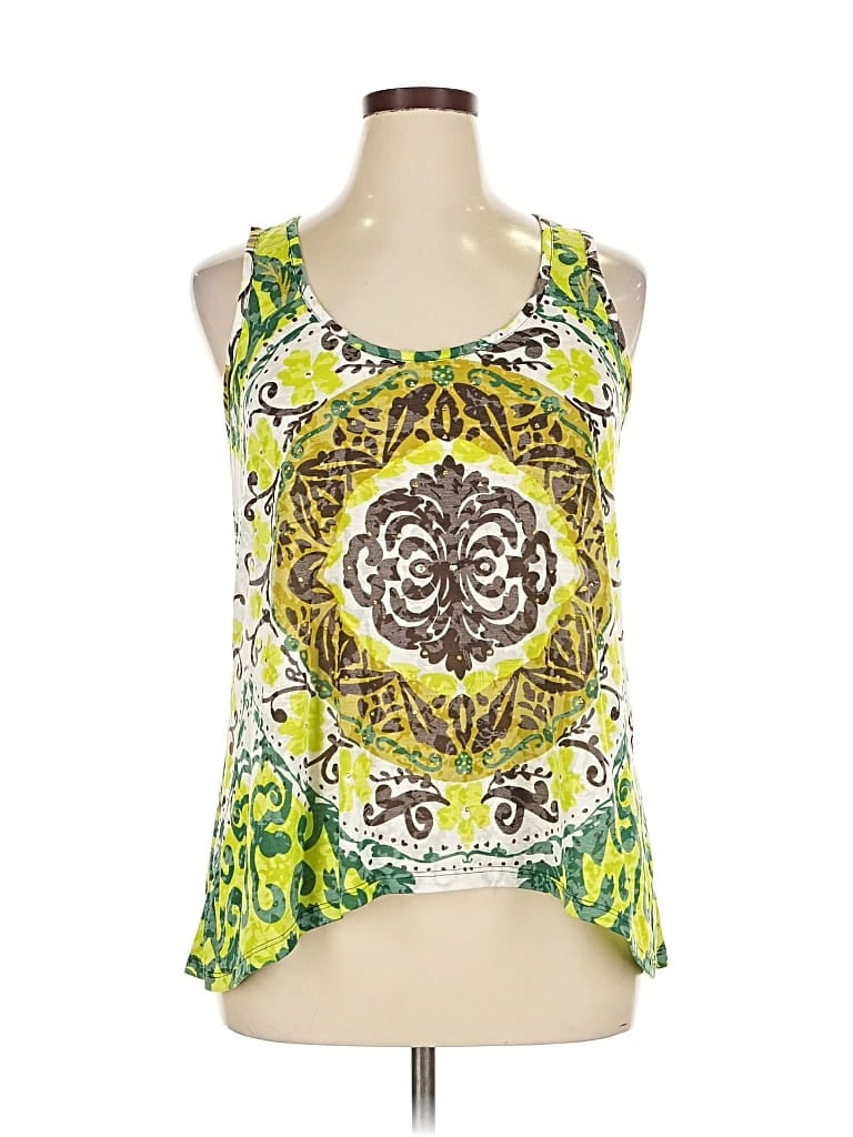 Pre-owned Inc International Concepts Sleeveless Blouse In Green