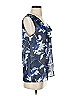 Laundry by Shelli Segal 100% Polyester Blue Sleeveless Blouse Size S - photo 4
