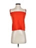 Topshop 100% Polyester Orange Sleeveless Top Size 2 - photo 1