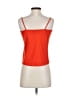 Topshop 100% Polyester Orange Sleeveless Top Size 2 - photo 2