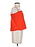 Topshop 100% Polyester Orange Sleeveless Top Size 2 - photo 4