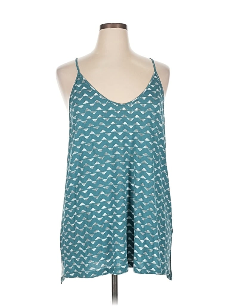 Pre-owned Old Navy Sleeveless Top Teal Halter Neckline Tops In Blue