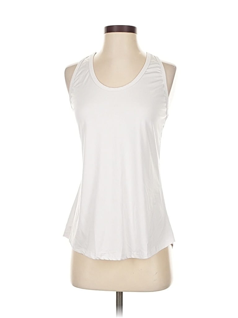 Pre-owned Unbranded Sleeveless T-shirt In White