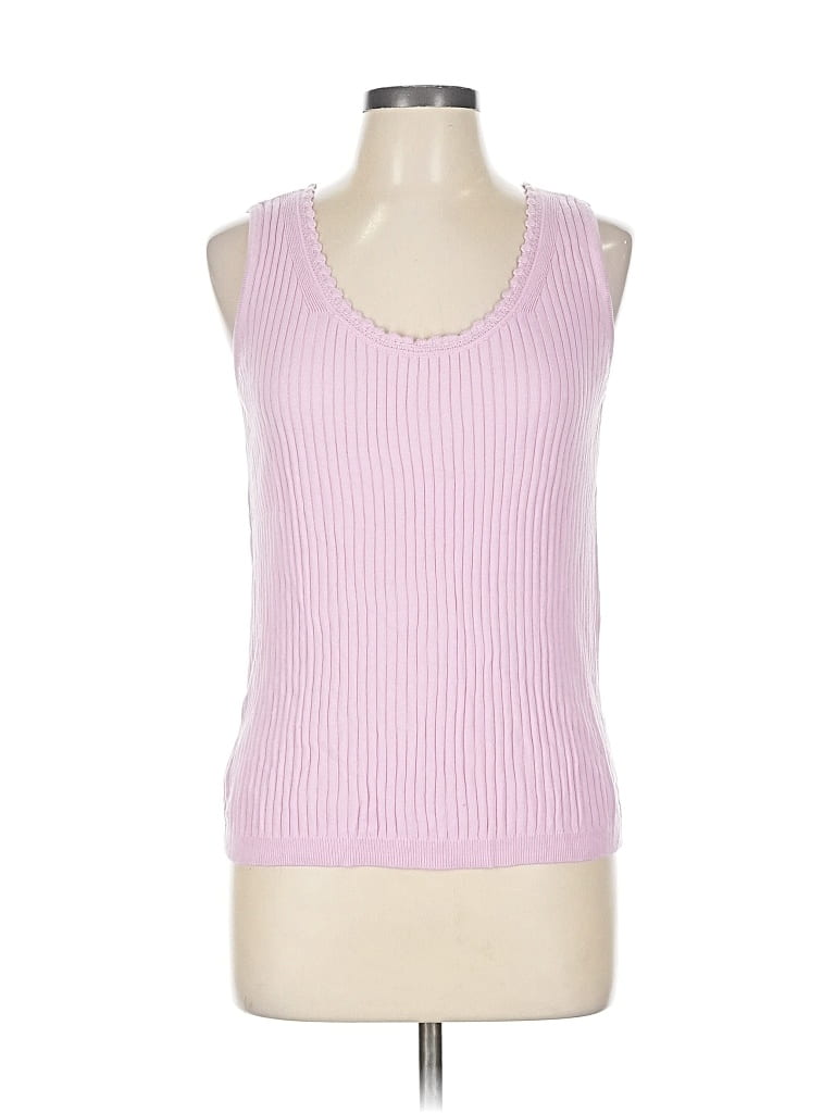 Pre-owned Ann Taylor Tank Top Pink Halter Neckline Tops