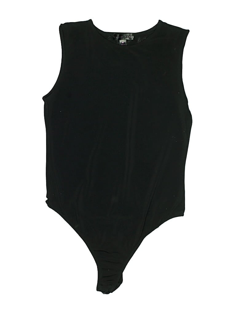 Pre-owned Faded Rose Bodysuit In Black