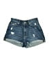 Aero 100% Cotton Blue Denim Shorts Size 8 - photo 1