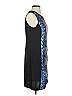 Hale Bob 100% Polyester Graphic Blue Black Cocktail Dress Size S - photo 4