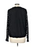 Left Coast by Dolan 100% Polyester Polka Dots Black Long Sleeve Blouse Size L - photo 2