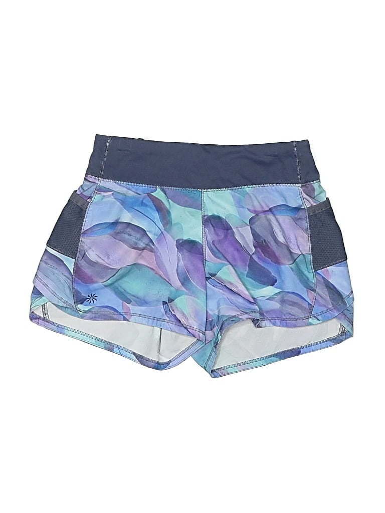 Pre-owned Athleta Girl Kids' Athletic Shorts In Blue