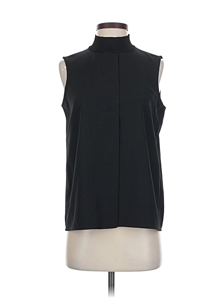 Pre-owned Calvin Klein Sleeveless Blouse In Black