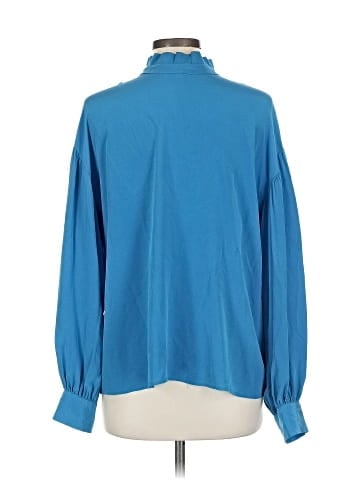 L.K. Bennett Long Sleeve Silk Top (view 2)
