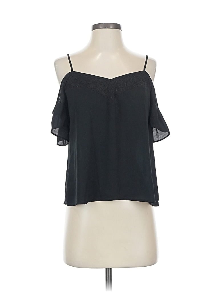 Pre-owned Express Sleeveless Blouse In Black
