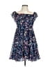 Lulus 100% Polyester Floral Blue Casual Dress Size L - photo 1