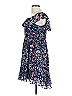 Lulus 100% Polyester Floral Blue Casual Dress Size L - photo 5