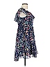 Lulus 100% Polyester Floral Blue Casual Dress Size L - photo 4