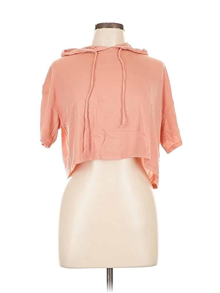 Pre-owned Fashion Nova Short Sleeve Turtleneck In Pink