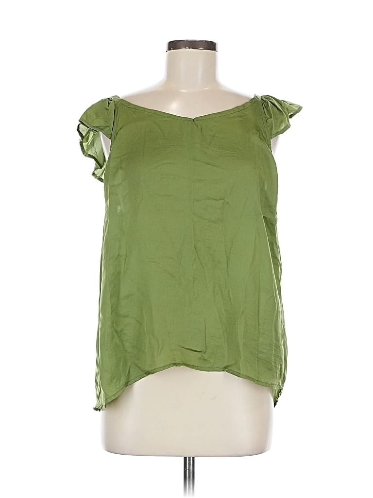 Pre-owned Assorted Brands Sleeveless Blouse In Green