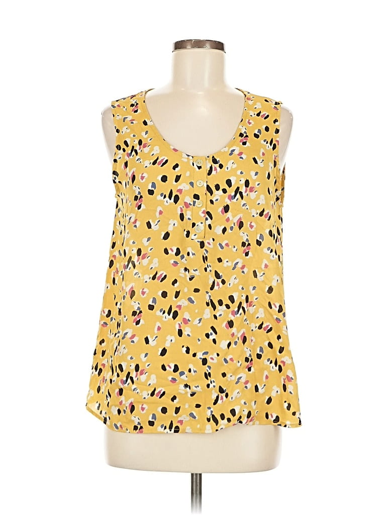 Pre-owned West Kei Sleeveless Blouse In Yellow