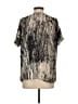 Kensie Silver Short Sleeve Blouse Size XS - photo 2