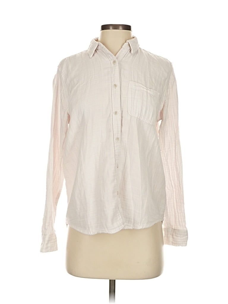 Pre-owned Universal Thread Long Sleeve Button Down Shirt In White