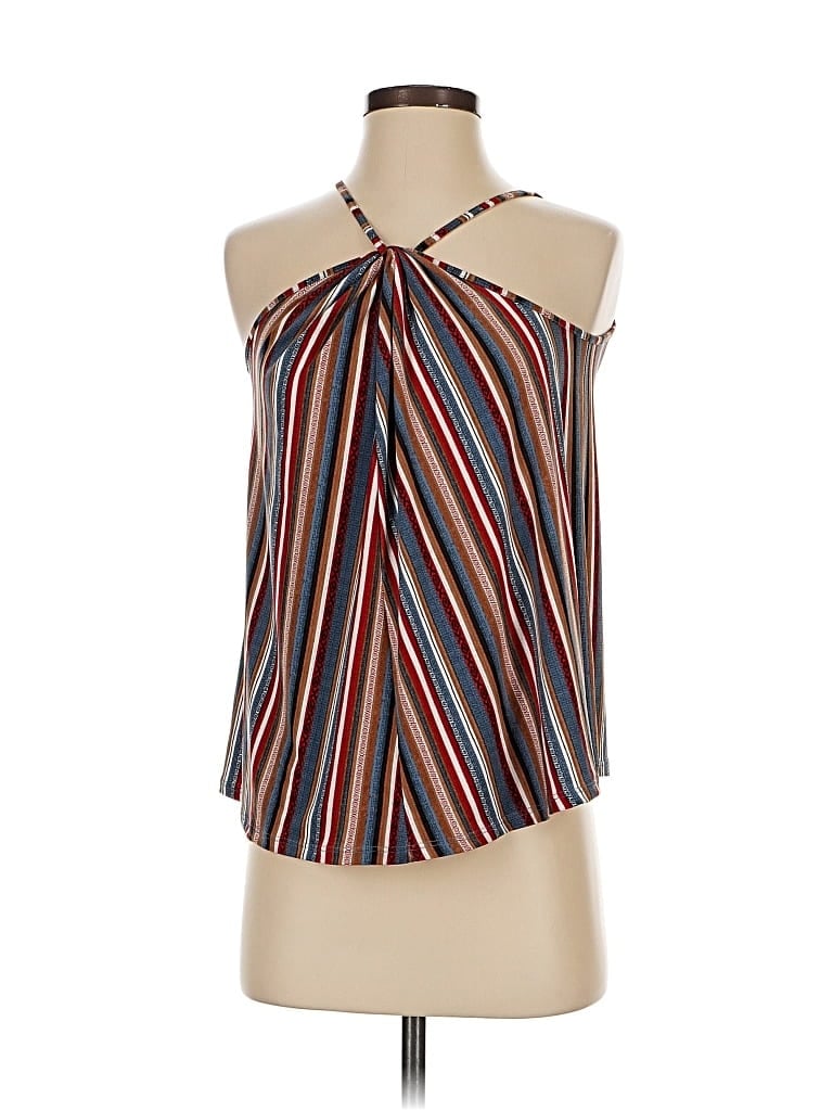 Pre-owned Bcbgeneration Tank Top Brown Halter Neckline Tops