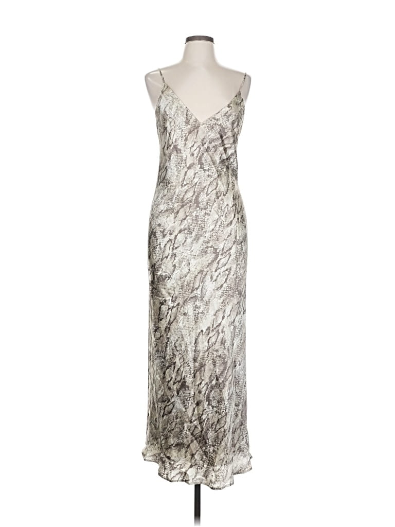 Pre-owned L'agence Cocktail Dress In Silver