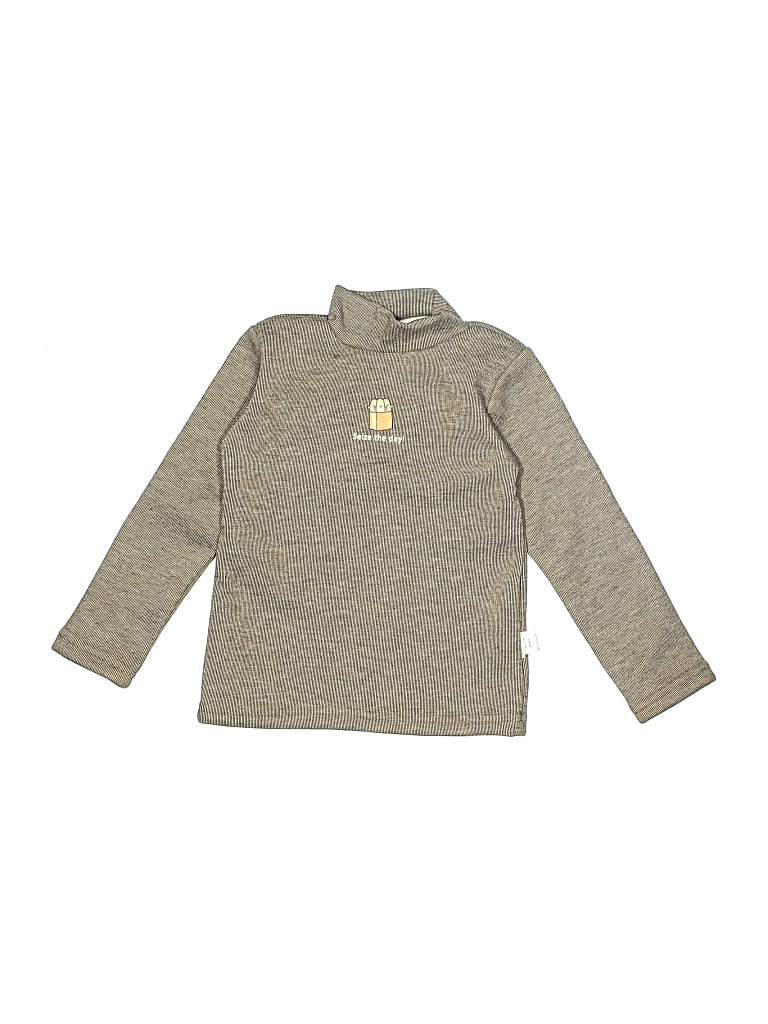 Pre-owned Assorted Brands Kids' Turtleneck Sweater In Gray