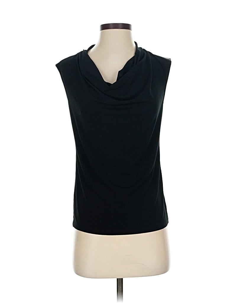 Pre-owned Ann Taylor Factory Sleeveless Top Black Cowl Neck Tops