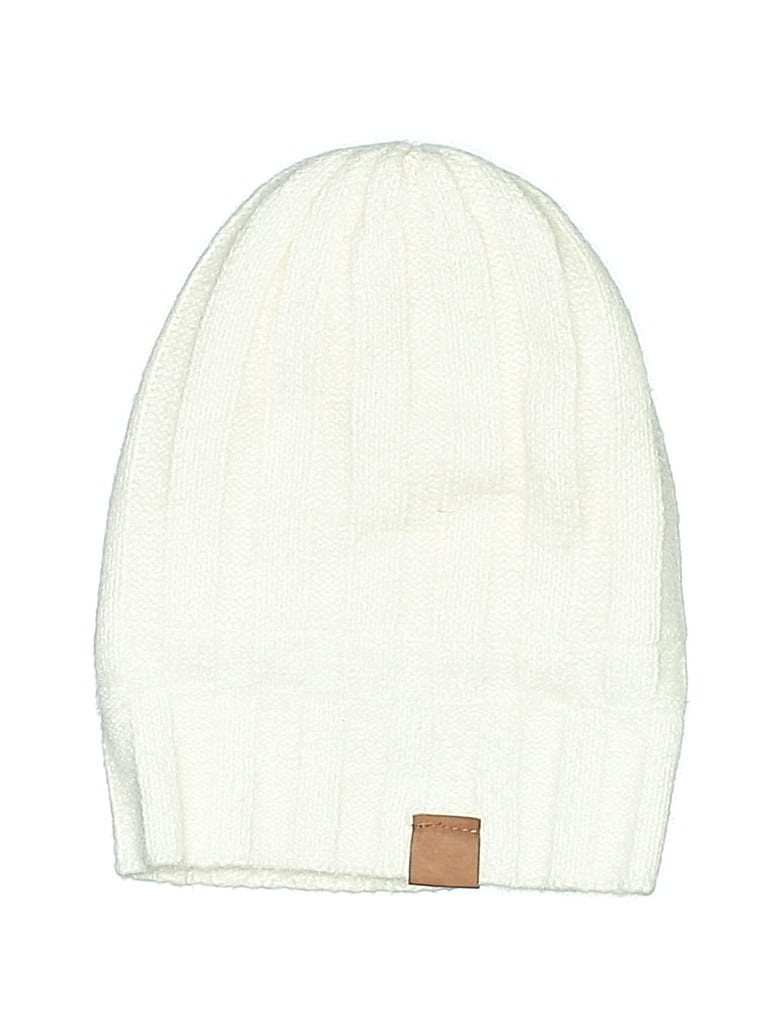 Pre-owned Assorted Brands Beanie Hat In White