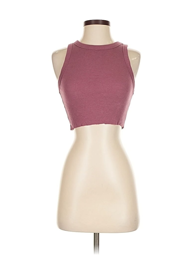 Pre-owned A New Day Tank Top Burgundy Halter Neckline Tops