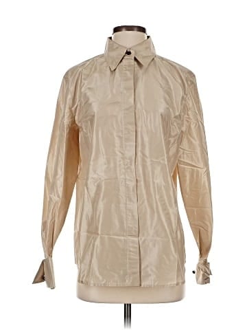 Max Mara Long Sleeve Silk Top (view 1)