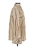 Max Mara 100% Silk Metallic Tan Long Sleeve Silk Top Size 0 - photo 4