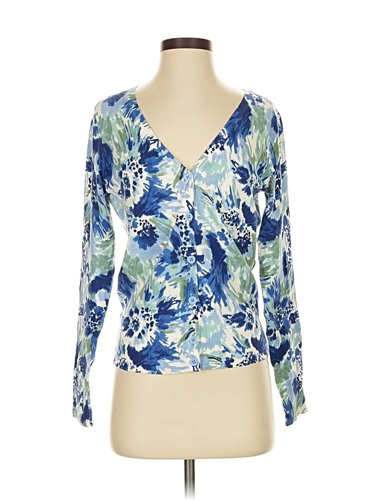 Pre-owned Merona Cardigan Sweater In Blue