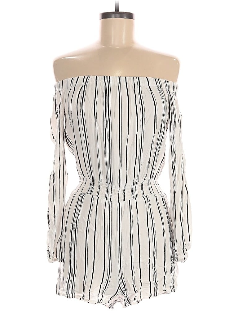 Pre-owned La Hearts Romper In White