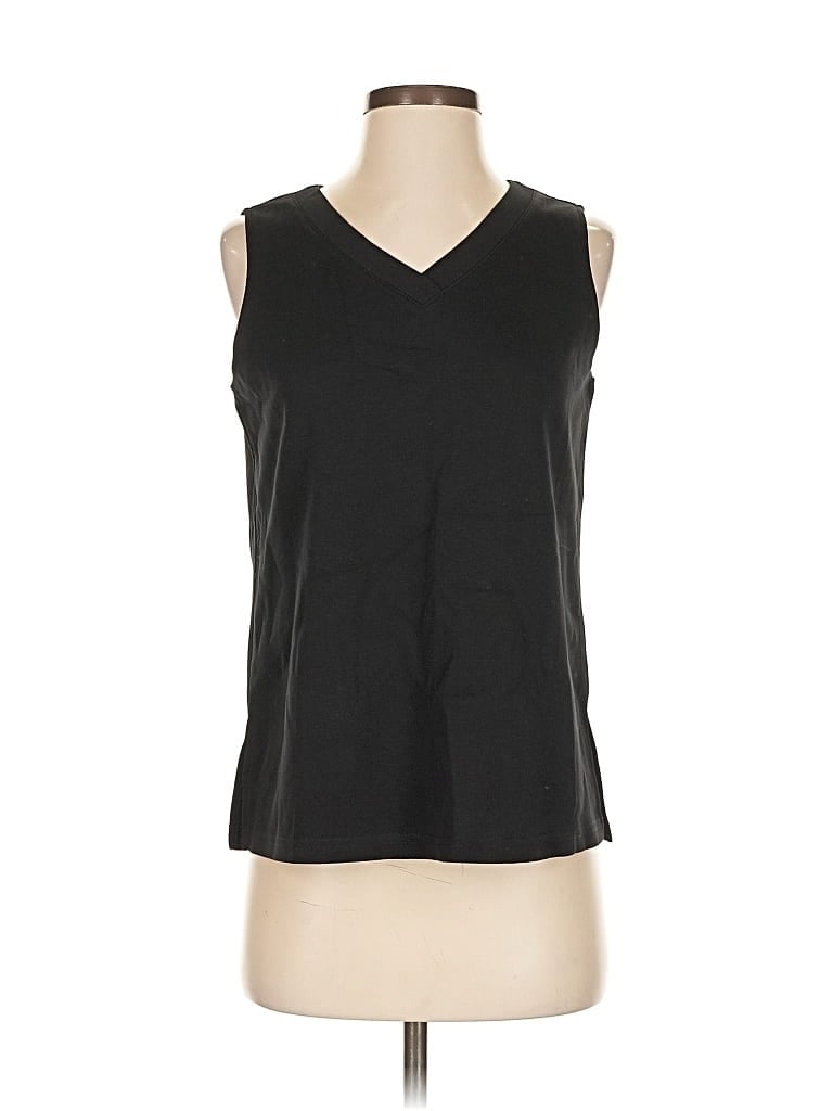 Xieerduo Sleeveless Top Black V Neck Tops