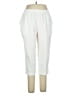 Alia Solid Ivory Casual Pants Size 14 - photo 1