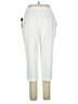 Alia Solid Ivory Casual Pants Size 14 - photo 2