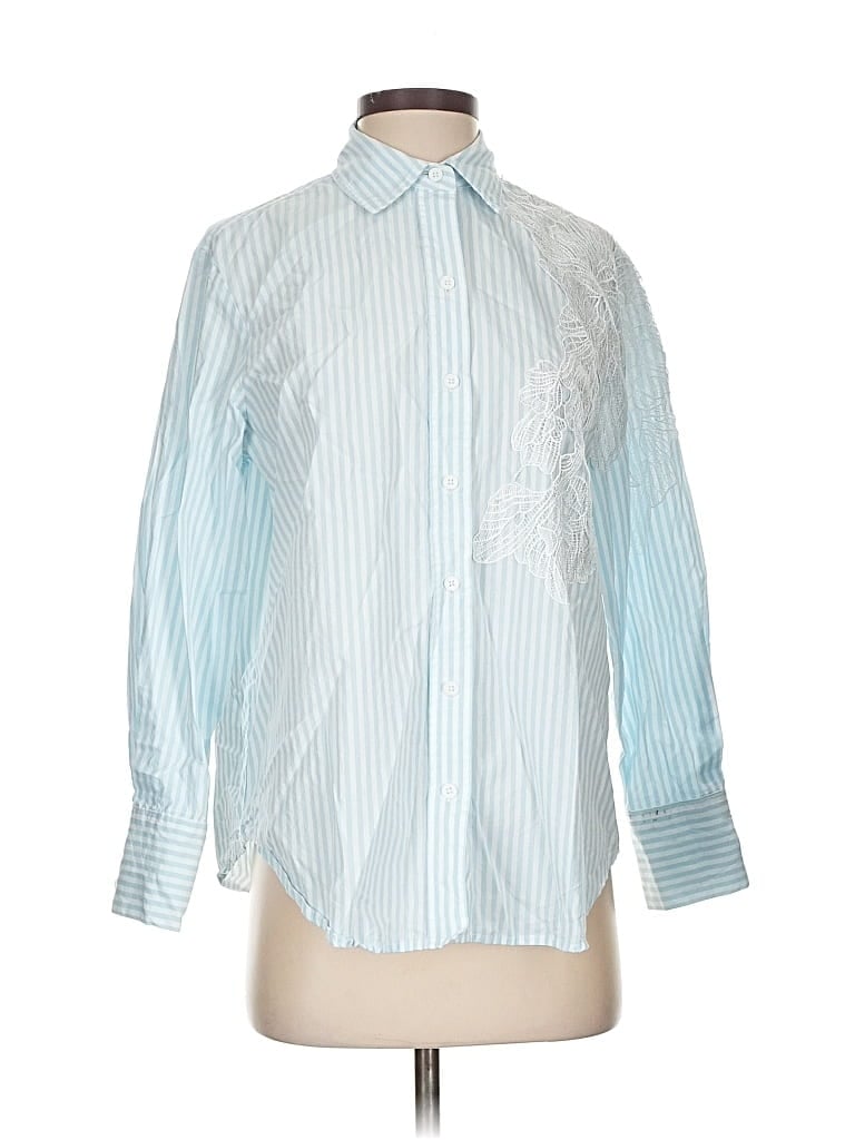 Click to view more detailed imagery on our partner's website Pre-owned Anne Klein Long Sleeve Button Down Shirt In Blue