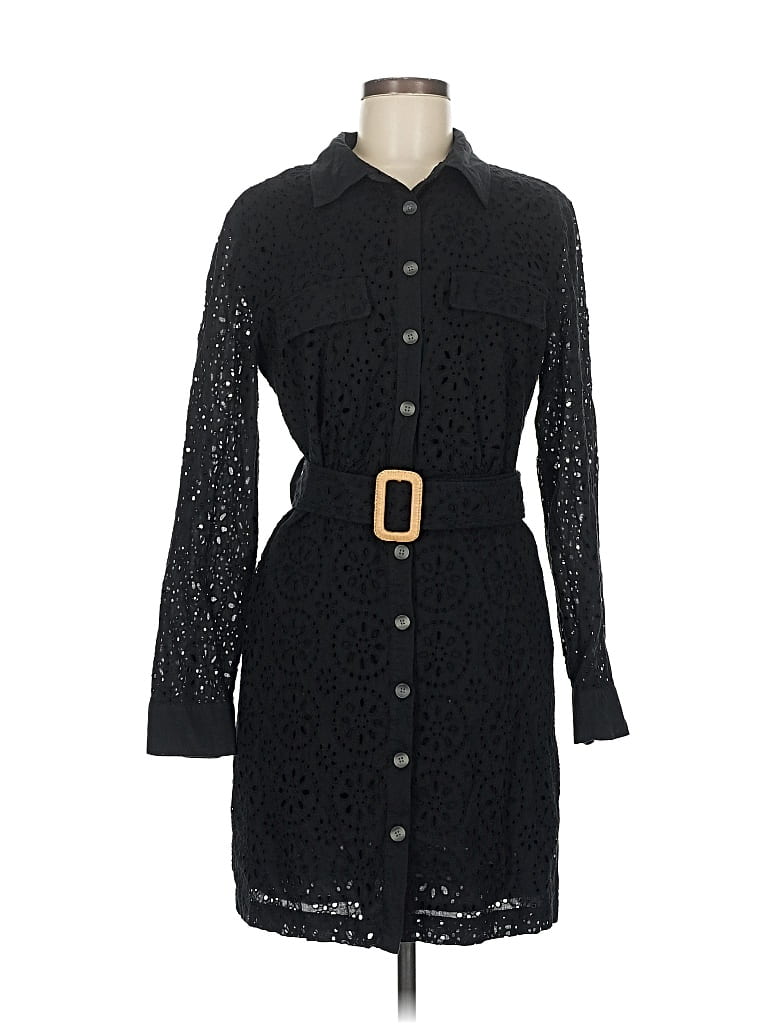 Pre-owned Mng Casual Dress In Black
