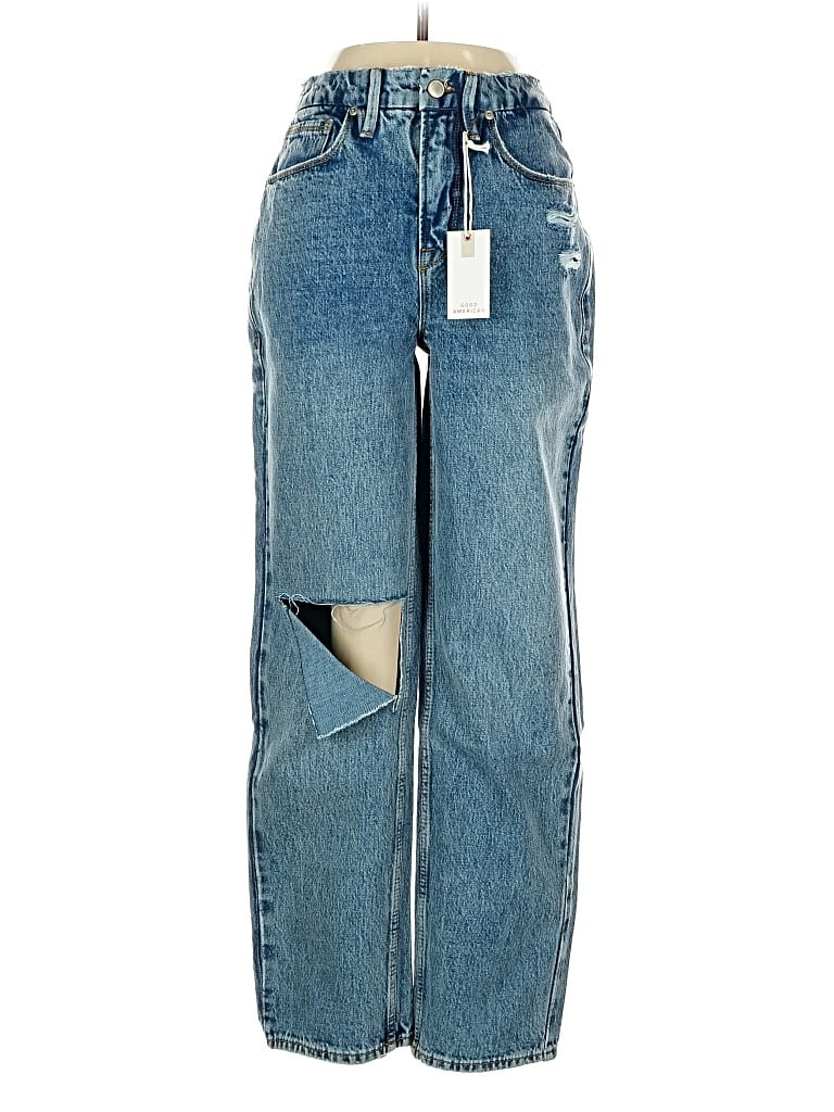 Pre-owned Good American Jeans In Blue
