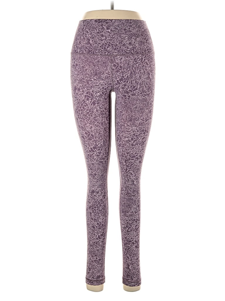 Pre-owned Lululemon Athletica Active Pants In Purple